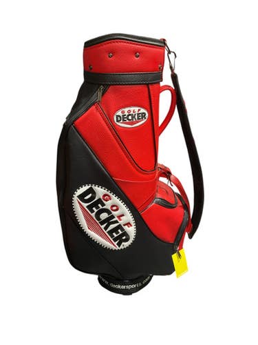Used RED DECKER BAG Mens Stand Bag Red 11834-S000040374