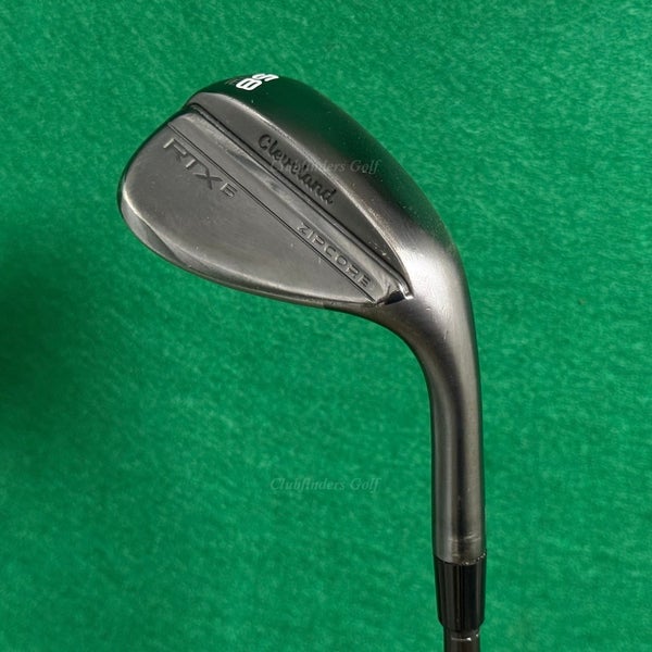 Cleveland RTX6 Zipcore Low Black 58-6 58 Lob Wedge DG TI S400 Onyx Steel Stiff