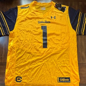 California Golden Bears 1 Under Armour Men's Football Jersey  Adult XL Loose Fit