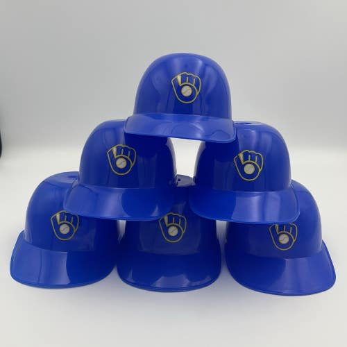 Vintage LAICH MLB Milwaukee Brewers 5.5" Mini Ice Cream Sundae Helmet Bowl LOT