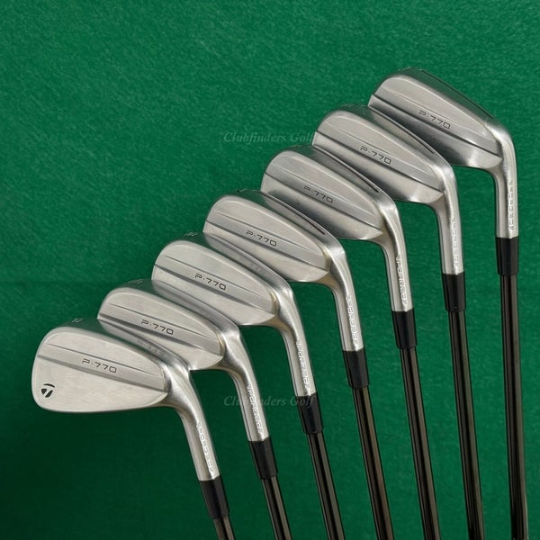 TayorMade P-770 Forged 2024 4-PW Iron Set KBS Tour Black Steel Stiff