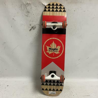 Used MAPLE Complete Skateboard Red Regular 11855-S000190825