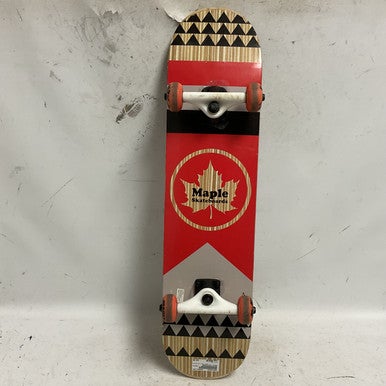 Used MAPLE Complete Skateboard Red Regular 11855-S000190825