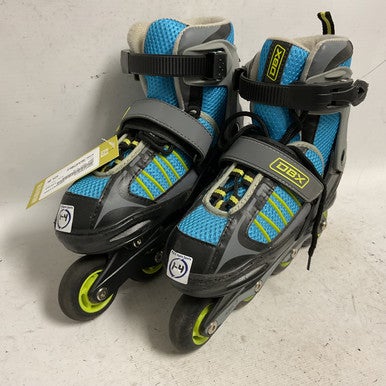 Used DBX ADJ 1-4 Junior Rec Fitness Skates Royal Blue Adjustable 11855-S000190810