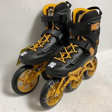 Used EPIC 3 WHEEL INLINE SKATES Senior Rec Fitness Skates Black Senior 8 11855-S000190746