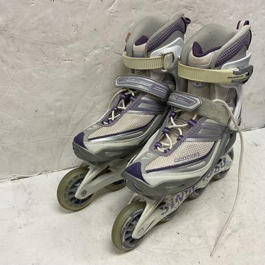 Used Rollerblade TRAINING W Senior Rec Fitness Skates White Senior 8 11855-S000190726