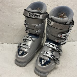 Used Tecnica RIVAL X7 Womens DH Ski Boot Silver 245 MP - M06.5 - W07.5 11855-S000190722