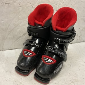 Used Tecnica SUPER TJR Boys DH Ski Boot Black And Red 200 MP - Y13.5 11855-S000190724
