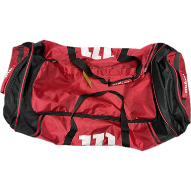 Used Wilson DUFFEL BAG BB/SB Team Carry Bag Black And Red 11855-S000190693