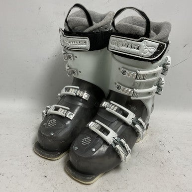 Used Alpina X5 LADY SERIES Womens DH Ski Boot White And Grey 250 MP - M07 - W08 11855-S000190681