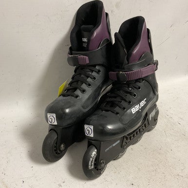 Used Bauer FW3 Roller Hockey Skates Black Senior 8 11855-S000190678
