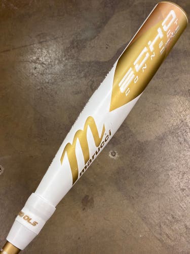 White 2023 Marucci Echo Connect DMND Hybrid Bat (-10) Hybrid 18 oz 28" (Used)