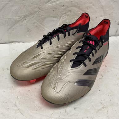 Used Adidas Predator Elite FG IF8868 Soccer Cleats Grey Senior 9 11855-S000190875