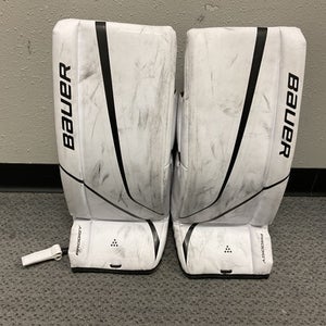 Used Bauer PRODIGY Goalie Leg Pads Youth White 24" 11855-S000190870