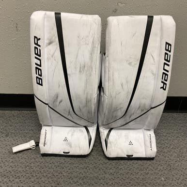 Used Bauer PRODIGY Goalie Leg Pads Youth White 24" 11855-S000190870