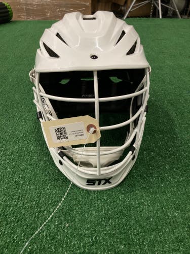 White Adult STX Aero Helmet (New)
