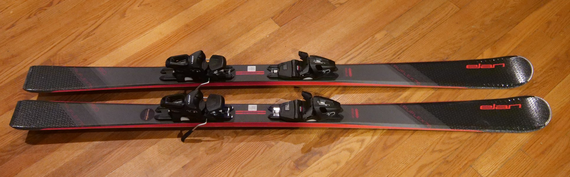 Unisex Elan 160 cm All Mountain Truflex76 Skis With Bindings Max Din 10 (Used)