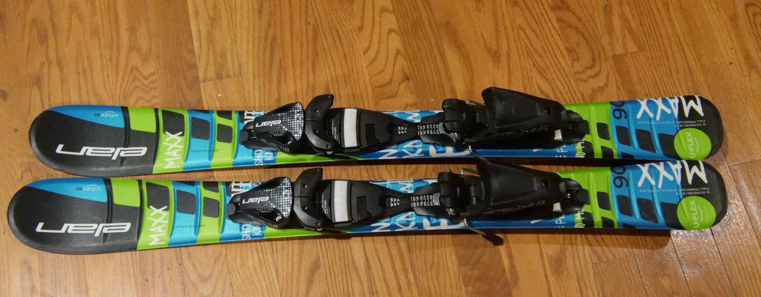 Kid's All Mountain 90 cm Elan MAXX Skis With Bindings (Used)