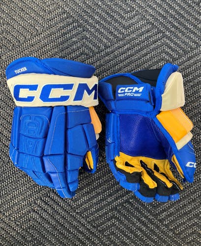 CCM HGCL Gloves 14" Pro Stock St Louis Blues Heritage (Used)