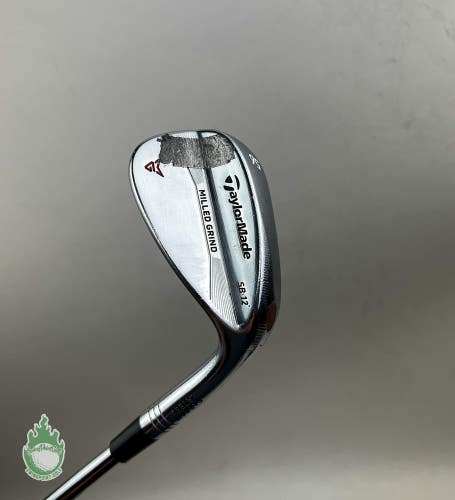 Used RH TaylorMade Milled Grind SB Wedge 56*-12 Wedge Flex Steel Golf Club