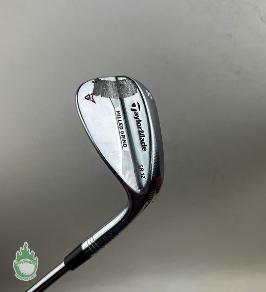 Used RH TaylorMade Milled Grind SB Wedge 56*-12 Wedge Flex Steel Golf Club