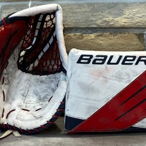 Senior Bauer Vapor 3X Goalie Gloves & Blockers Regular (Used)
