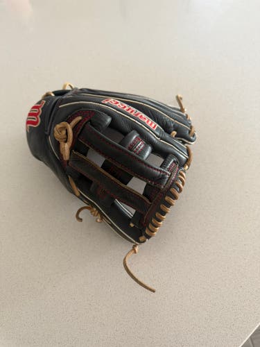 Black Marucci Acadia RH Outfield Baseball Glove 12" (Used)
