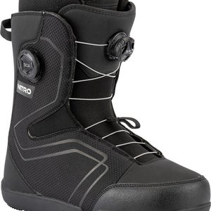 Nitro Sentinel Boa Snowboard Boots US Men's Size 12.5 Black New 2026