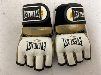 Used Everlast MMA Gloves White SM 11855-S000190443