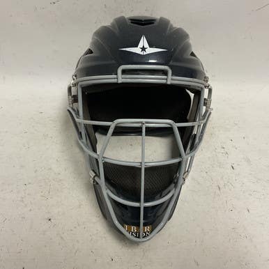 Used All-Star MVP2500-1 Catchers Helmet w/Mask Navy Blue L/XL 11855-S000190559