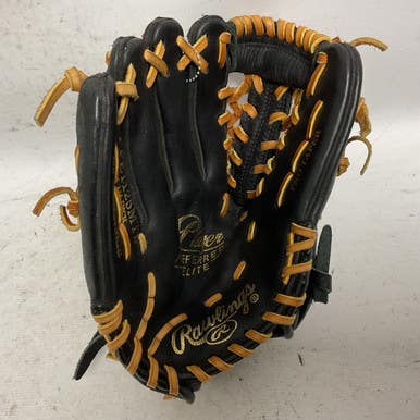 Used Rawlings PPE1125MTB BB/SB Glove LH Throw Black And Natural 11 1/4" 11855-S000189909