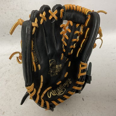 Used Rawlings PPE1125MTB BB/SB Glove LH Throw Black And Natural 11 1/4" 11855-S000189909