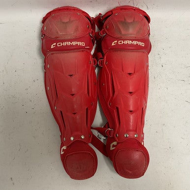 Used Champro CG106SC Junior Shin Guards Red 12" 11855-S000190008