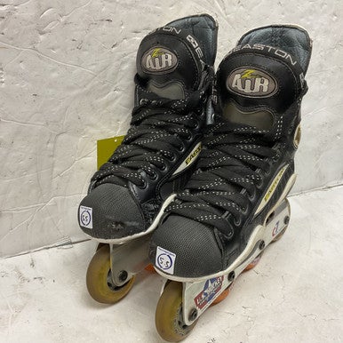 Used EASTON Z-AIR RH SKATES Roller Hockey Skates Black Senior 5.5 11855-S000190143