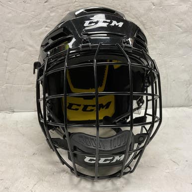 Used CCM TACKS 210 Helmet Cage Combo Black MD 11855-S000190154