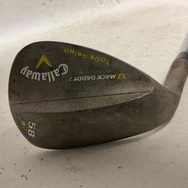 Used Callaway MACK DADDY 2 Golf Wedge Mens LH 58 Degree 11855-S000190327
