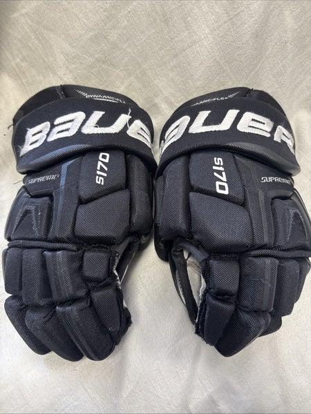 Junior size 12 inch Bauer supreme S170 ice hockey player gloves