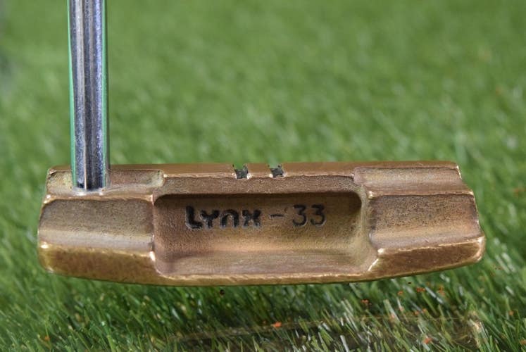 VINTAGE LYNX-33 35.5 BLADE PUTTER W/ LYNX STEEL SHAFT ~ WOW!!