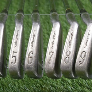 RARE NORTHWESTERN TOUR II MUSSLE BACK BLADES 3-9+S IRONS SET REGULAR POWER FLEX