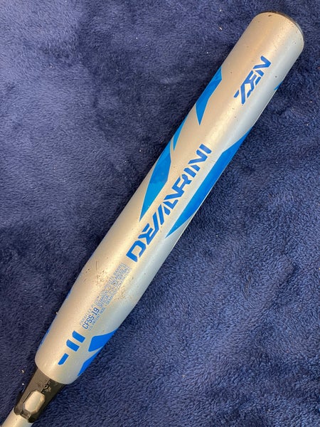 Gray 2019 DeMarini CF Zen Composite Bat (-11) Composite 16 oz 27" (Used)