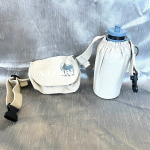 Safari canvas waist bag fanny pack matching water bottle wz carrier 16-29 in