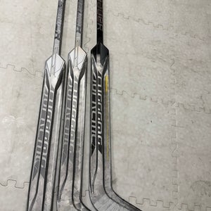 Senior Bauer Supreme Mach Full Right Goalie Stick 27" Paddle (Used) 3 pack