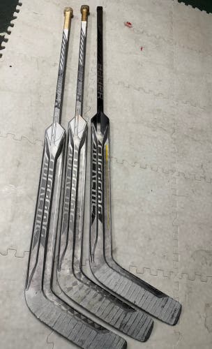 Senior Bauer Supreme Mach Full Right Goalie Stick 27" Paddle (Used)
