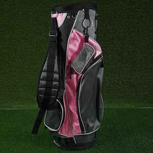 TITECH X-GEN II CART BAG 8-WAY DIVIDERS LADIES WOMEN'S GOLF BAG, PINK / GRAY