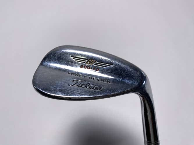 Titleist Vokey Chrome 200 Lob Wedge LW 60* 12 Dynamic Gold Wedge Steel Mens RH