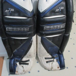 34" Simmons Air 991 Goalie Leg Pads Used