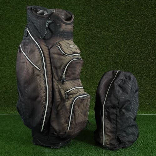 OUUL PYTHON SUPER LIGHT CART BAG 15 WAY DIVIDERS GOLF BAG, PUTTER WELL ~ LOOK!!