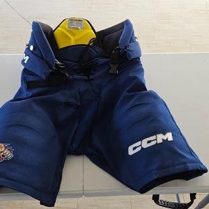 Men's Blue Senior Medium CCM HPTK Hockey Pants Pro Stock (Used)