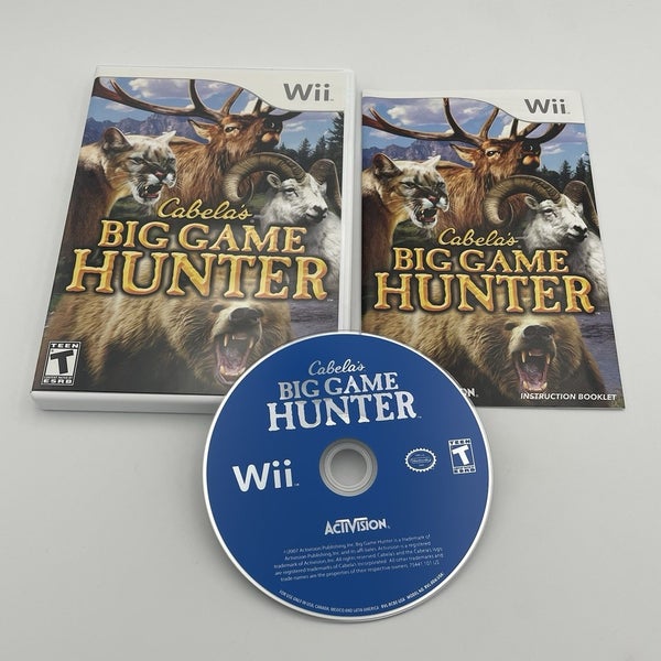 Cabela's Big Game Hunter (Nintendo Wii) Complete CIB W/ Manual - Tested Working