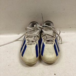 Used Adidas CRAZYFAST Soccer Cleats White/Red/Navy Junior 01.5 11725-S000491790